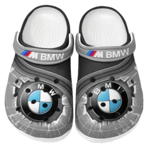 BMW M Crocs Clogs Men Women, Gift For BMW M Fan CAR188032025164 - Gray
