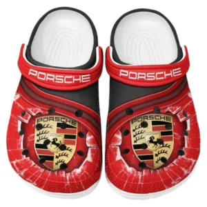 Porsche Crocs Clogs Men Women, Gift For Porsche Fan CAR188032025167 - Red