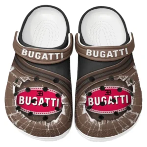 Bugatti Crocs Clogs Men Women, Gift For Bugatti Fan CAR188032025175 - Brown