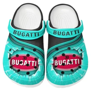 Bugatti Crocs Clogs Men Women, Gift For Bugatti Fan CAR188032025175 - Cyan