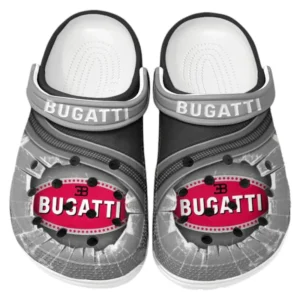 Bugatti Crocs Clogs Men Women, Gift For Bugatti Fan CAR188032025175 - Gray