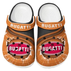 Bugatti Crocs Clogs Men Women, Gift For Bugatti Fan CAR188032025175 - Orange