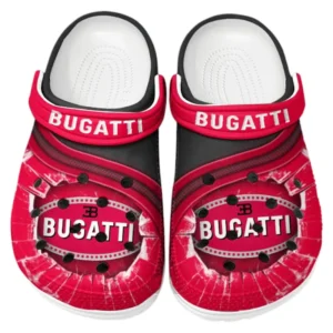 Bugatti Crocs Clogs Men Women, Gift For Bugatti Fan CAR188032025175 - Red