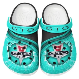 Pontiac GTO Crocs Clogs Men Women, Gift For Pontiac GTO Fan CAR188032025176 - Cyan