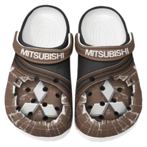 Mitsubishi Crocs Clogs Men Women, Gift For Mitsubishi Fan CAR188032025177 - Brown