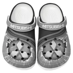 Mitsubishi Crocs Clogs Men Women, Gift For Mitsubishi Fan CAR188032025177 - Gray