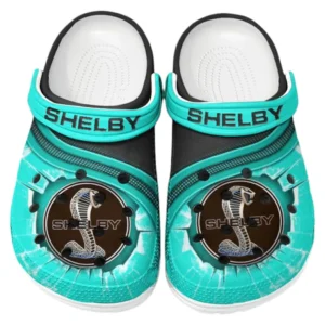 Shelby Crocs Clogs Men Women, Gift For Shelby Fan CAR188032025181 - Cyan