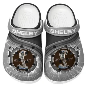 Shelby Crocs Clogs Men Women, Gift For Shelby Fan CAR188032025181 - Gray