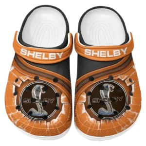 Shelby Crocs Clogs Men Women, Gift For Shelby Fan CAR188032025181 - Orange