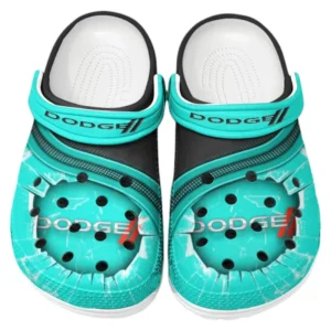 Dodge Crocs Clogs Men Women, Gift For Dodge Fan CAR188032025182 - Cyan