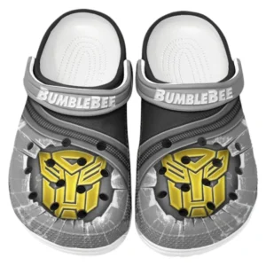 Bumblebee Crocs Clogs Men Women, Gift For Bumblebee Fan CAR188032025183 - Gray