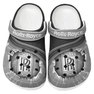 Rolls Royce Crocs Clogs Men Women, Gift For Rolls Royce Fan CAR188032025185 - Gray