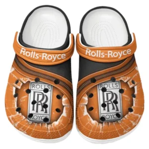 Rolls Royce Crocs Clogs Men Women, Gift For Rolls Royce Fan CAR188032025185 - Orange
