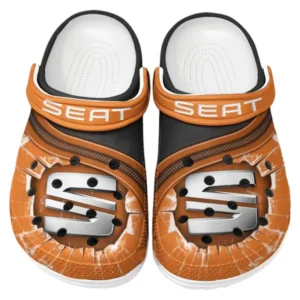 Seat Crocs Clogs Men Women, Gift For Seat Fan CAR188032025186 - Orange