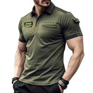 Jeep Pocket Polo Shirt, All Over Print Shirt For Jeep Fan CAR445060325002 - Green
