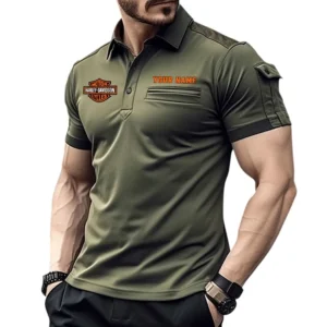 Harley Davidson Pocket Polo Shirt, All Over Print Shirt For Harley Davidson Fan CAR445060325006 - Green