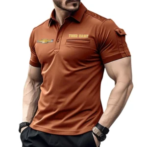 Chevrolet Pocket Polo Shirt, All Over Print Shirt For Chevrolet Fan CAR445060325014 - Orange
