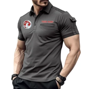 Vauxhall Pocket Polo Shirt, All Over Print Shirt For Vauxhall Fan CAR445060325022 - Gray