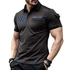 Volkswagen Pocket Polo Shirt, All Over Print Shirt For Volkswagen Fan CAR445060325025 - Black