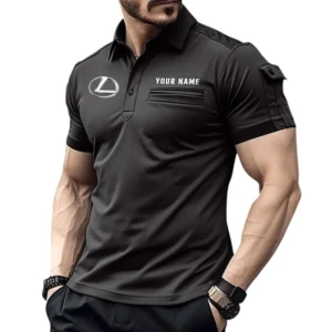 Lexus Pocket Polo Shirt, All Over Print Shirt For Lexus Fan CAR445060325029 - Black