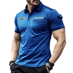 Bentley Pocket Polo Shirt, All Over Print Shirt For Bentley Fan CAR445060325040 - Blue