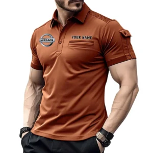 Nissan Pocket Polo Shirt, All Over Print Shirt For Nissan Fan CAR445060325046 - Orange