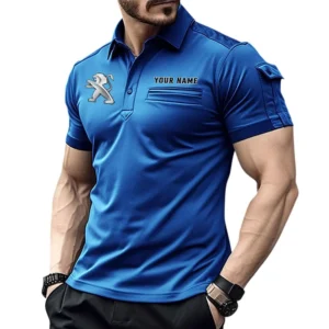 Peugeot Pocket Polo Shirt, All Over Print Shirt For Peugeot Fan CAR445060325062 - Blue