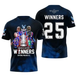Crystal Palace 3D T-Shirt Champions FA Cup 2025 FA96060225343