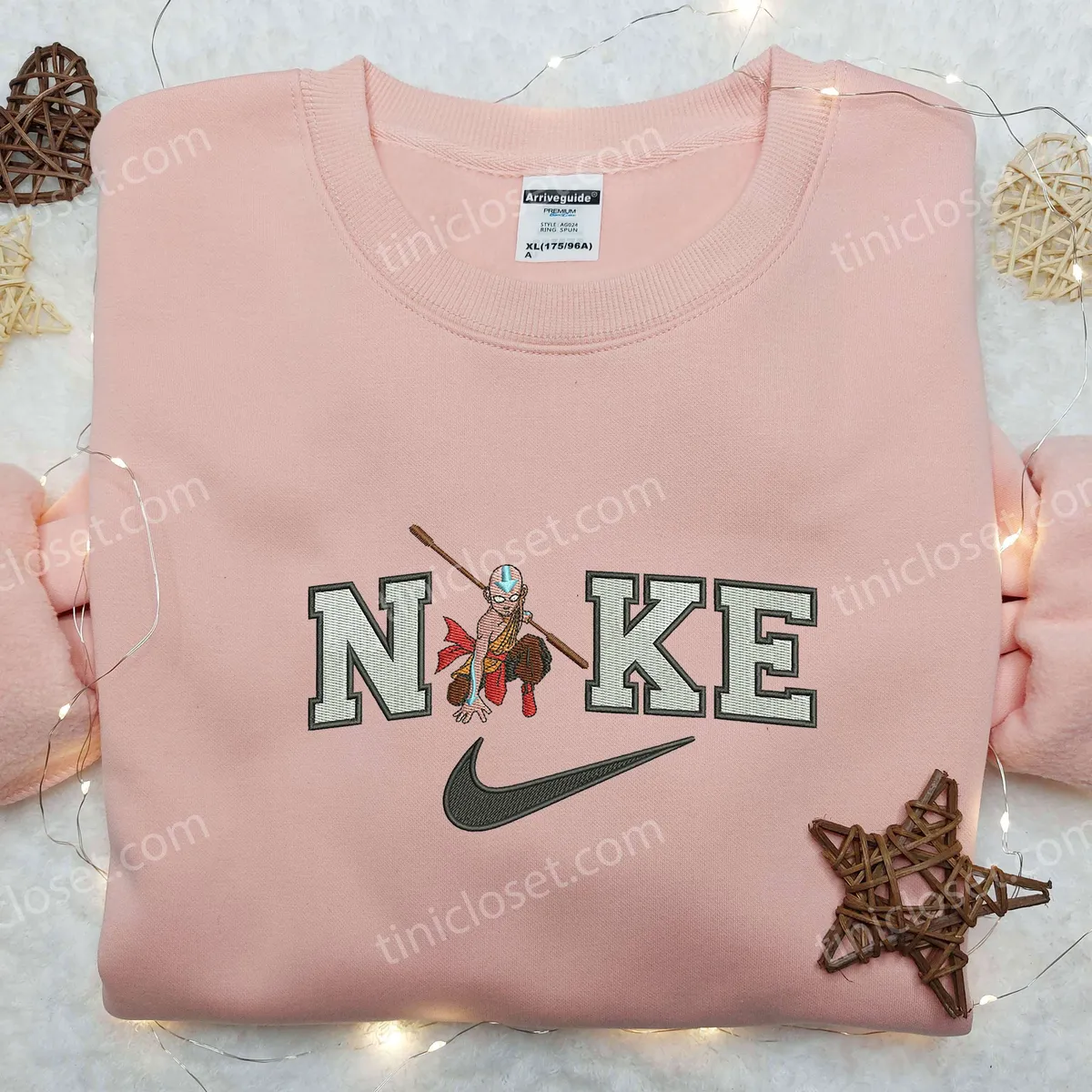 aang nike embroidered shirt avatar embroidered shirt cartoon embroidered shirt osygy