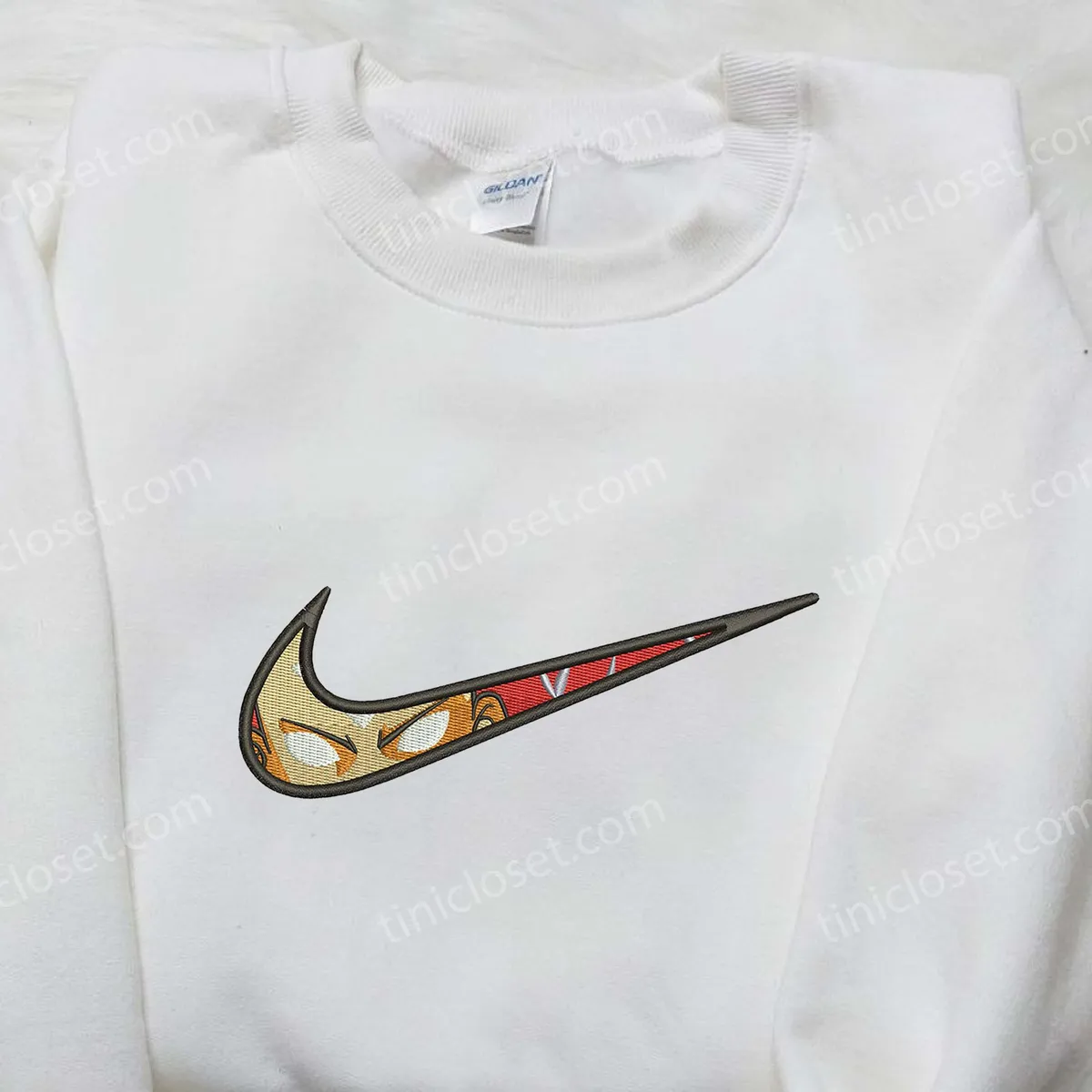 aang nike swoosh embroidered shirt avatar embroidered shirt cartoon embroidered shirt