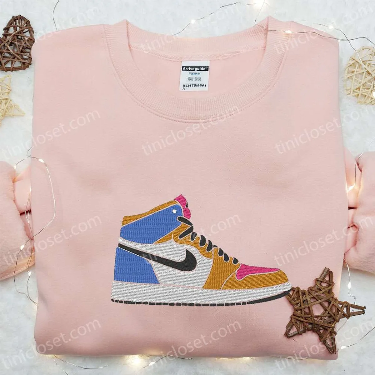 air jordan 1 x nike embroidered sweatshirt nike inspired embroidered t shirt best gift ideas for family 7mjii