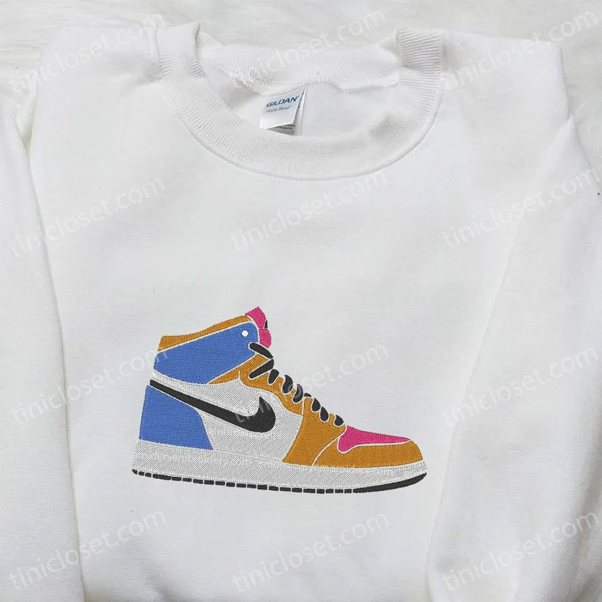 air jordan 1 x nike embroidered sweatshirt nike inspired embroidered t shirt best gift ideas for family vpdj2