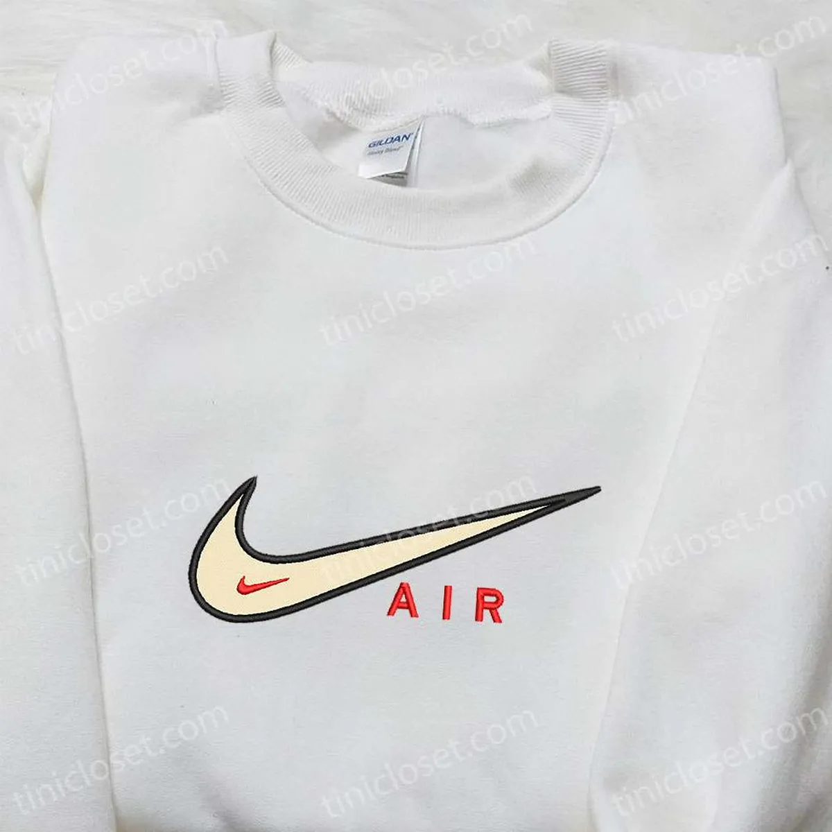 air nike swoosh embroidered sweatshirt nike inspired embroidered shirt best birthday gift ideas 21gbp