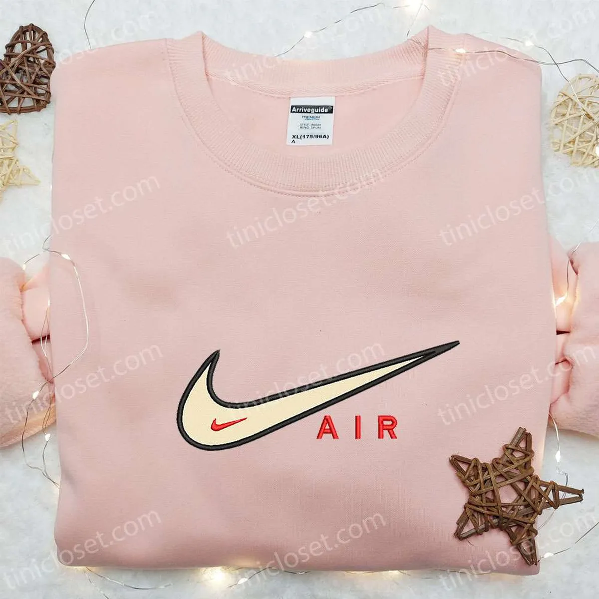 air nike swoosh embroidered sweatshirt nike inspired embroidered shirt best birthday gift ideas ohu5o