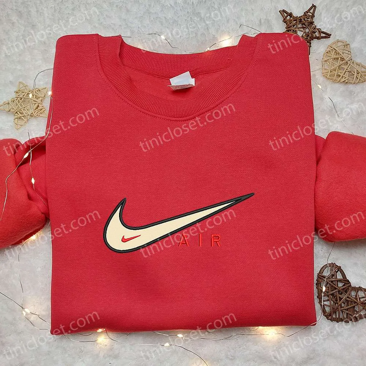 air nike swoosh embroidered sweatshirt nike inspired embroidered shirt best birthday gift ideas