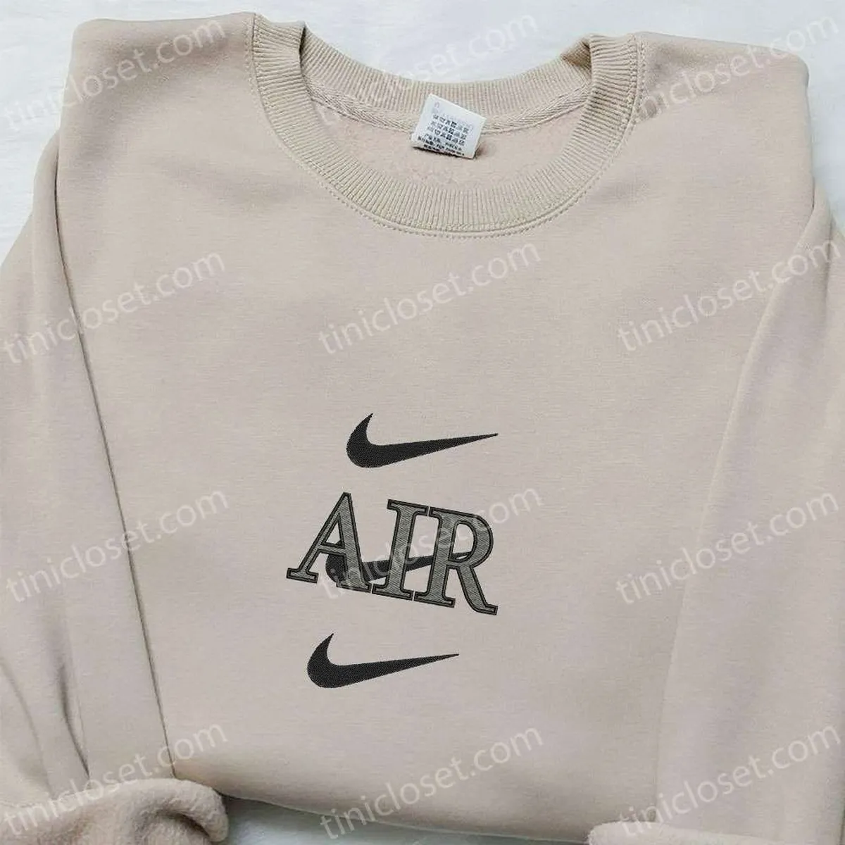 air x nike swoosh embroidered shirt nike inspired embroidered hoodie best gifts for family gcbm1
