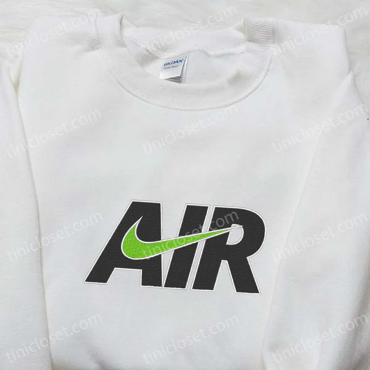air x swoosh embroidered sweatshirt nike inspired embroidered shirt best gift for family cukzv