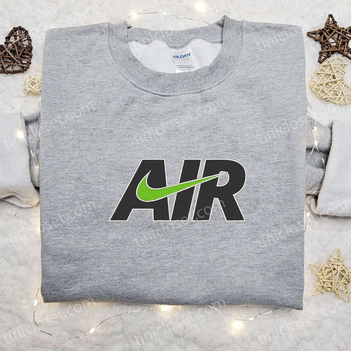 air x swoosh embroidered sweatshirt nike inspired embroidered shirt best gift for family ypsqu