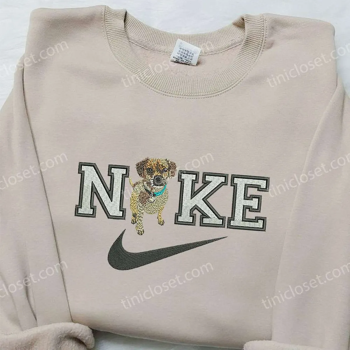 airedale terrier x nike embroidered shirt animal embroidered shirt custom nike embroidered shirt pssef