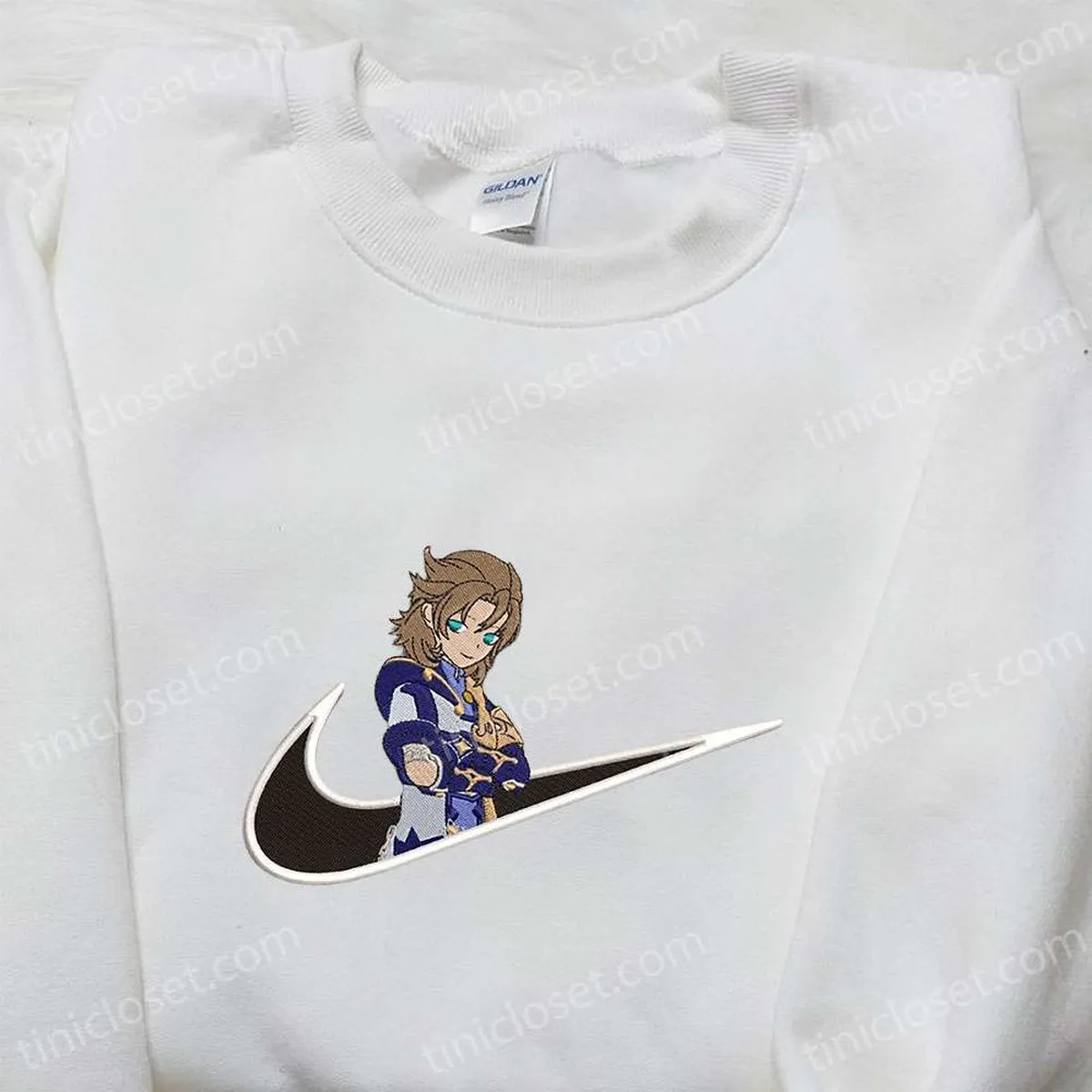albedo x swoosh anime embroidered hoodie cool anime clothing best gift ideas for family om26b
