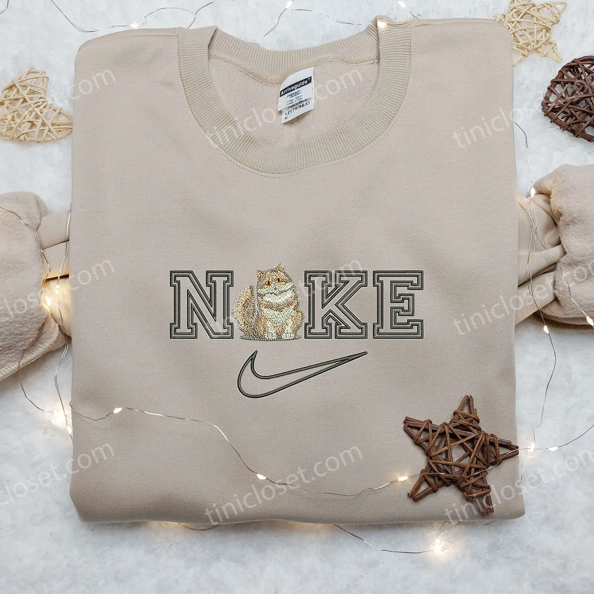 ald cat x nike embroidered shirt animal embroidered shirt custom nike embroidered shirt 8mich