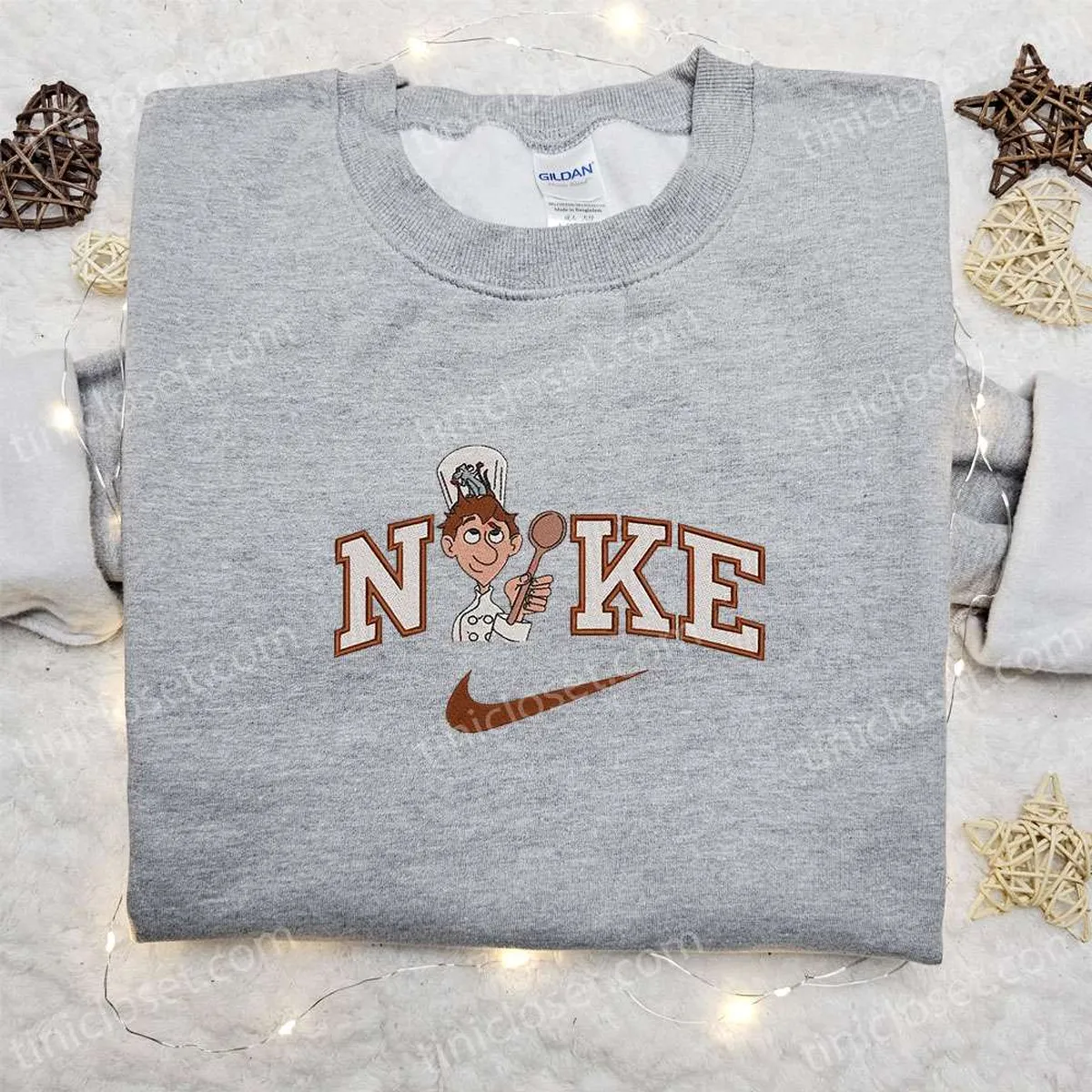 alfredo linguini x nike cartoon embroidered sweatshirt disney characters embroidered t shirt best gift ideas for family 7qs3n