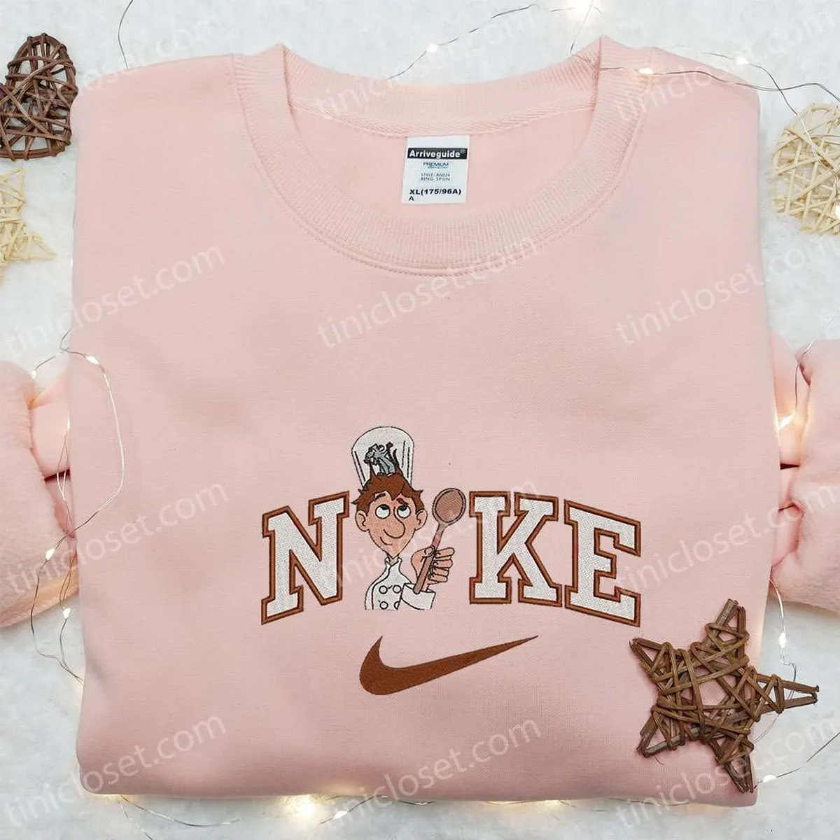 alfredo linguini x nike cartoon embroidered sweatshirt disney characters embroidered t shirt best gift ideas for family ylswi