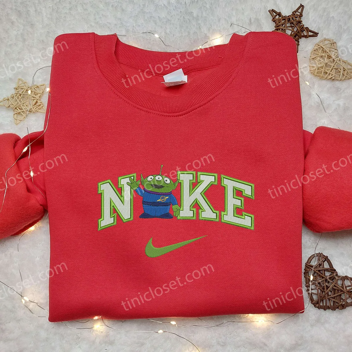 alien toy story x nike embroidered shirt disneyland family shirts nike inspired embroidered hoodie f80sz