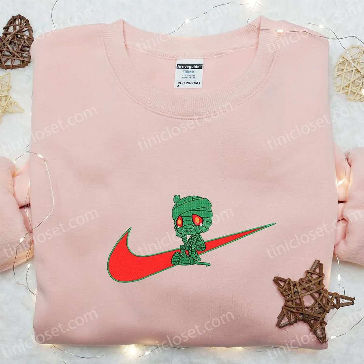 amumu x nike swoosh game embroidered shirt league of legends embroidered shirt nike inspired embroidered shirt