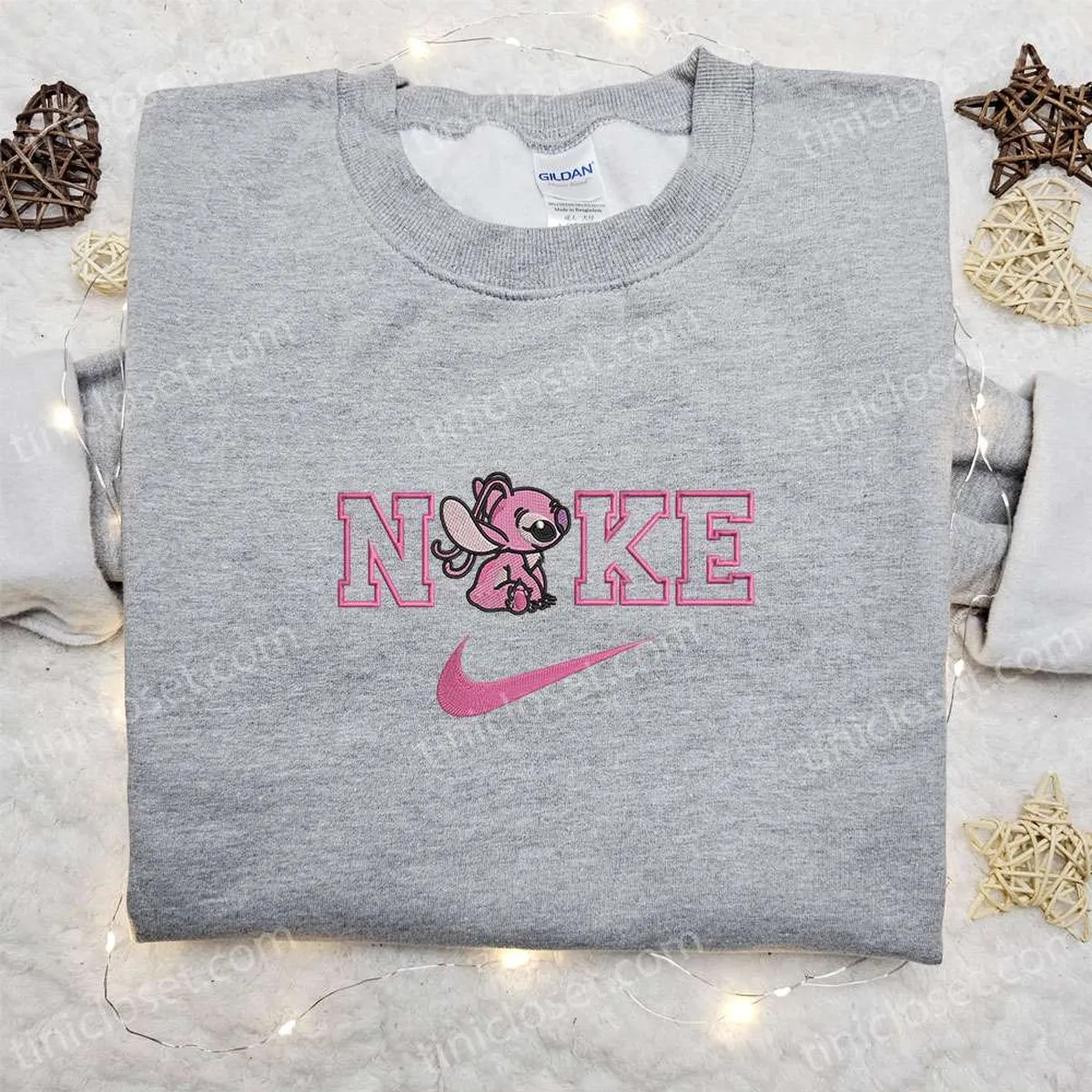 angel cartoon x nike embroidered sweatshirt walt disney characters embroidered shirt best christmas gift ideas for family dgdq4
