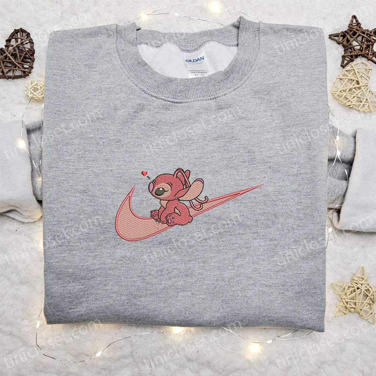 angel love x swoosh cartoon embroidered sweatshirt disney characters embroidered hoodie best valentine day gift ideas adp6f