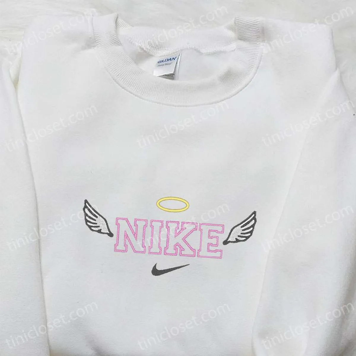 angel x nike embroidered shirt nike inspired embroidered shirt best birthday gifts for family cp9ii