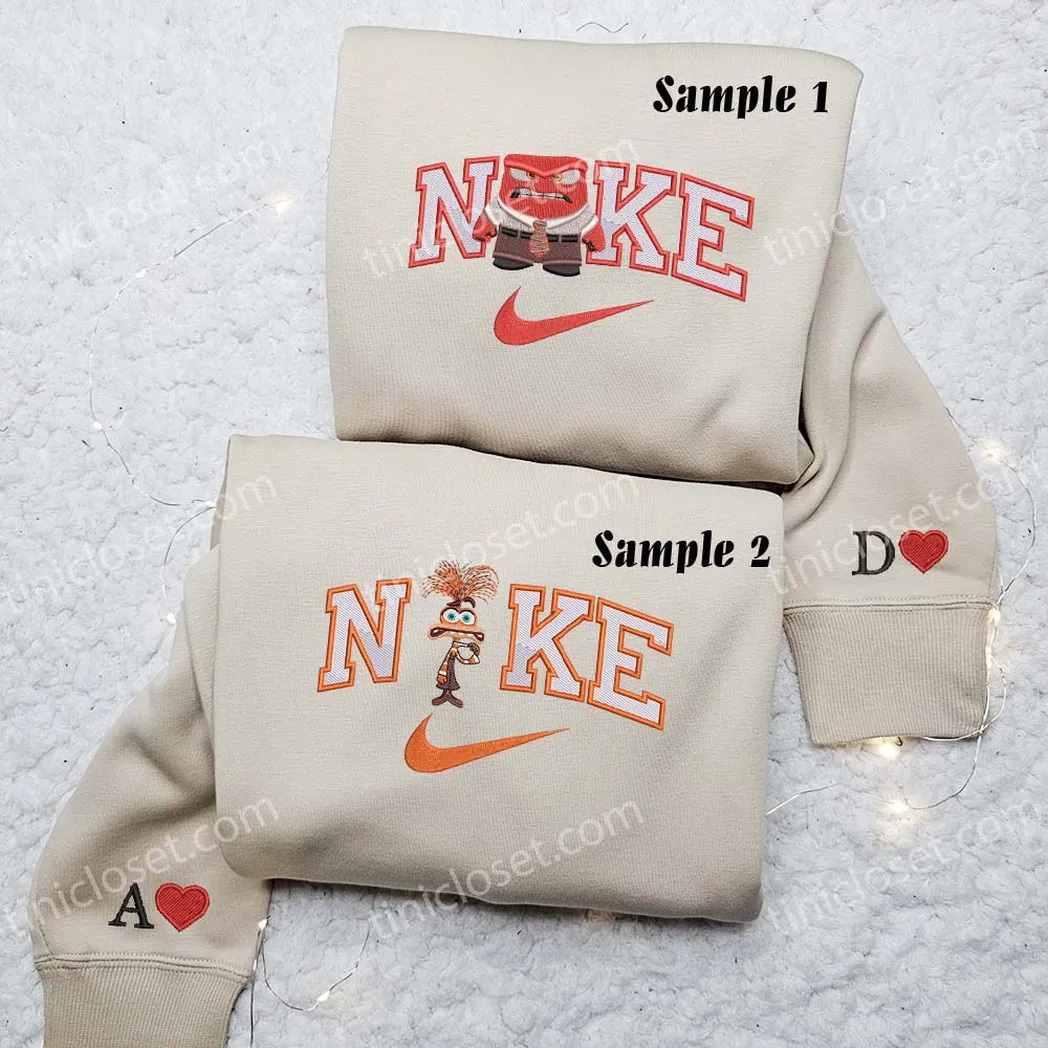 anger and anxiety disney inside out x nike embroidered shirt embroidered sweatshirt fashion style for couples 0jqyz