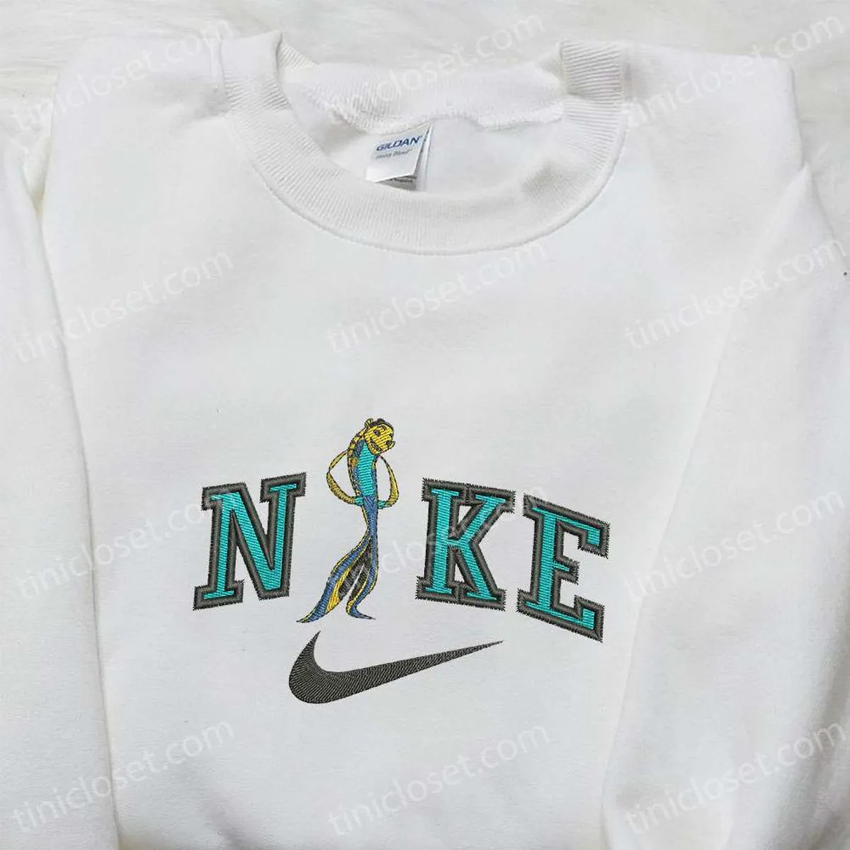 angie x nike cartoon embroidered hoodie disney characters embroidered sweatshirt custom embroidered hoodie fkvdt